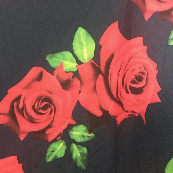 Isaac Leiv Maxi Fold over Skirt in Floral Navy L - Picture 6 of 8